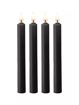 4 bougies SM noires Large - Ouch!