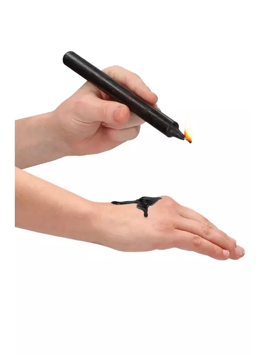 4 bougies SM noires Large - Ouch!