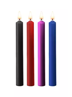 4 bougies SM colorées Large - Ouch!