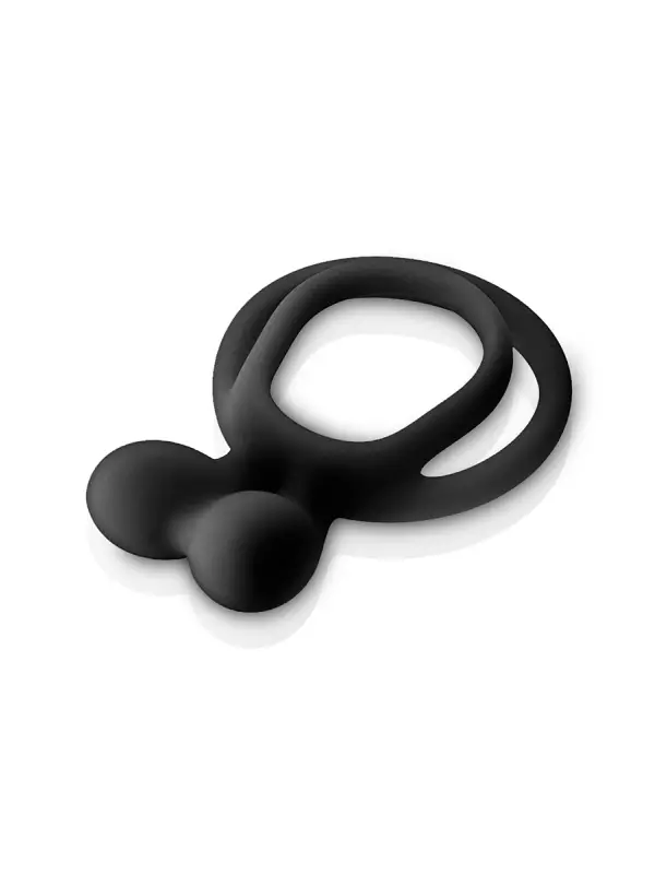 Double Cockring noir Glamy