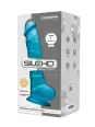 Gode double densité bleu 17,5 cm - SilexD