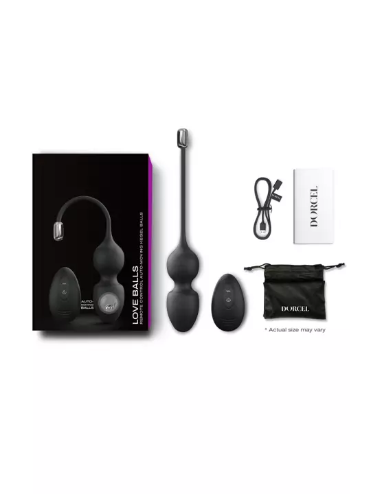 Love balls télécommandées noires - Dorcel