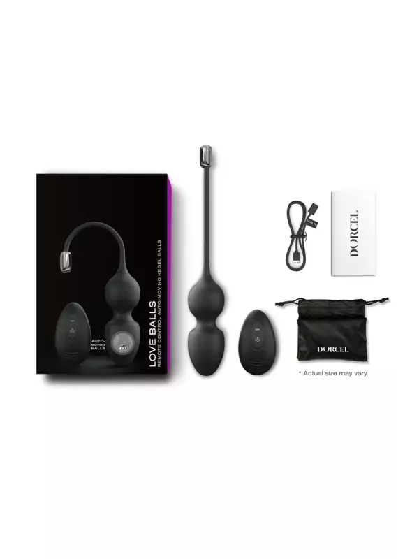 Love balls télécommandées noires - Dorcel