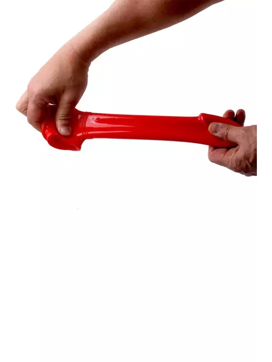 Gaine de pénis semi-réaliste rouge 19x4,5 cm - Zizi