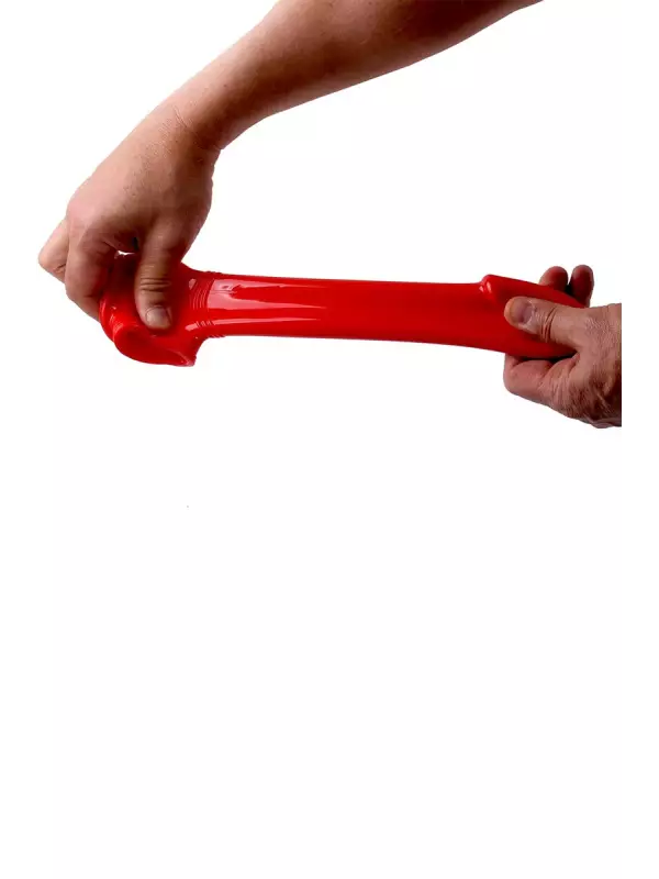 Gaine de pénis semi-réaliste rouge 19x4,5 cm - Zizi
