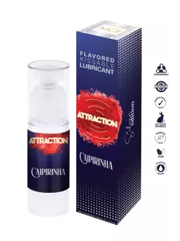Lubrifiant embrassable parfum Caipirinha - Attraction