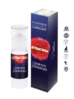 Lubrifiant embrassable parfum vin pintillant et fraise - Attraction