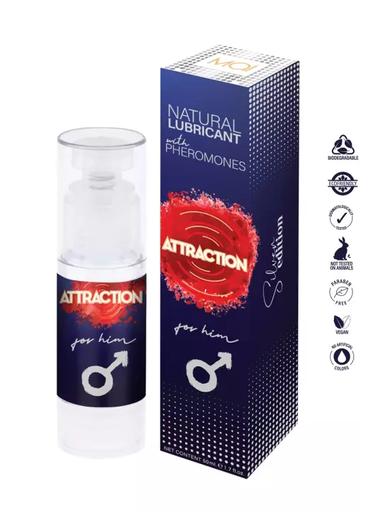 Lubrifiant naturel aux phéromones pour homme - Attraction