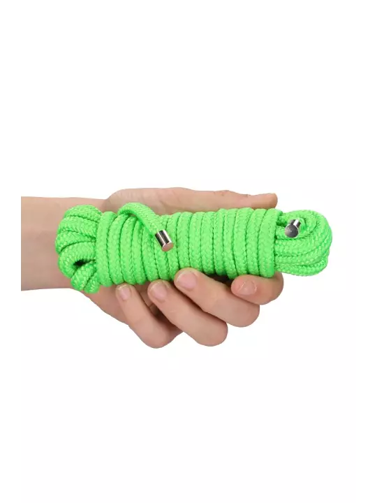 Corde de bondage phosphorescente 5m - Ouch