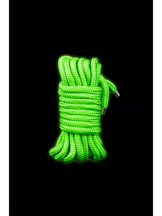 Corde de bondage phosphorescente 5m - Ouch
