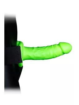 Gode-ceinture creux phosphorescent  18cm - Ouch