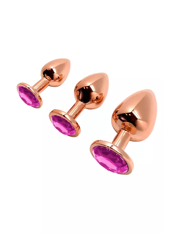 Plug bijou Tralalo rose L - Wooomy