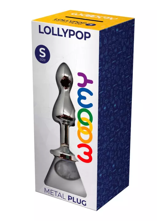 Plug bijou Lollypop transparent S - Wooomy