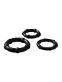 Set 3 Cockrings noir Babooom - Wooomy