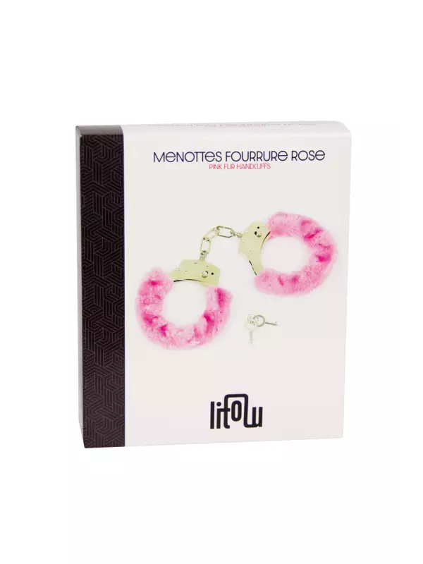 Menottes fourrure rose - Litolu