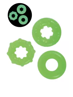 3 cockrings phosphorescents - Litolu