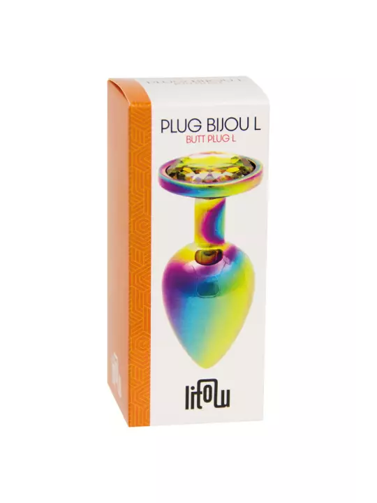 Plug bijou arc-en-ciel L - Litolu