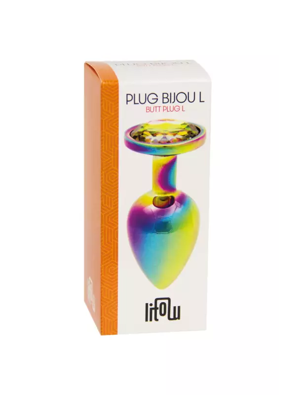 Plug bijou arc-en-ciel L - Litolu