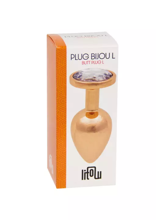 Plug bijou rose gold L - Litolu