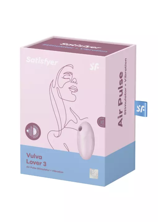 Double stimulateur Vulva lover 3 Rose - Satisfyer Double stimulateur Vulva lover 3 Rose - Satisfyer