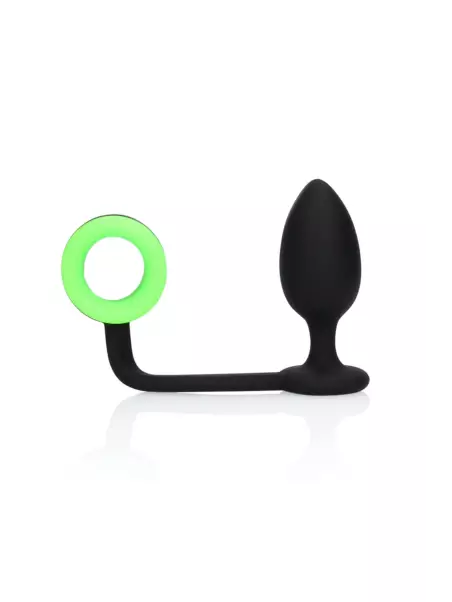 Plug avec cockring phosphorescent - Ouch