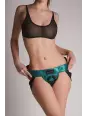 Harnais Curious vert métallique - Strap On Me
