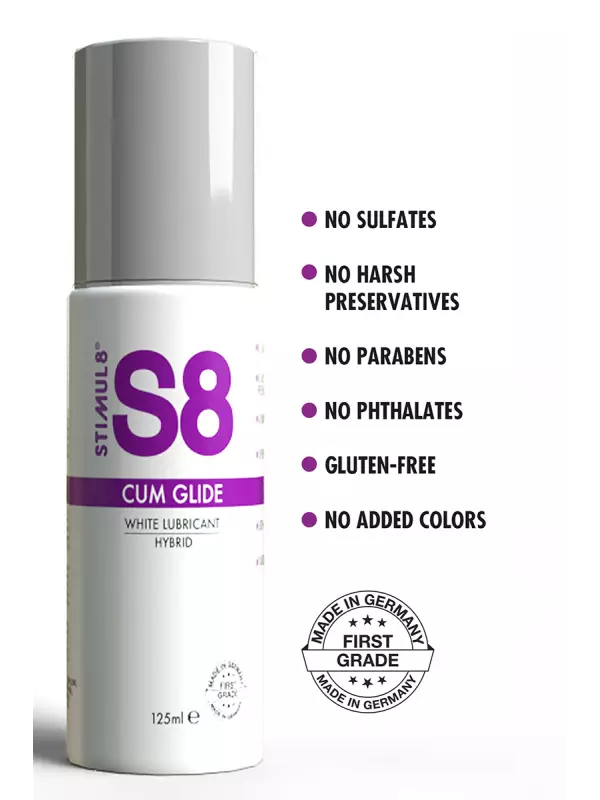Lubrifiant hybride S8 effet sperme 125ml