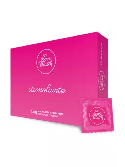 144 Préservatifs texturés Love Match