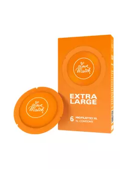 6 préservatifs extra-large Love Match