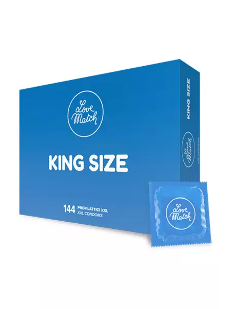 144 Préservatifs King size Love Match
