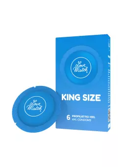 6 Préservatifs King size Love Match