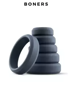 Set de 6 anneaux de pénis larges - Boners