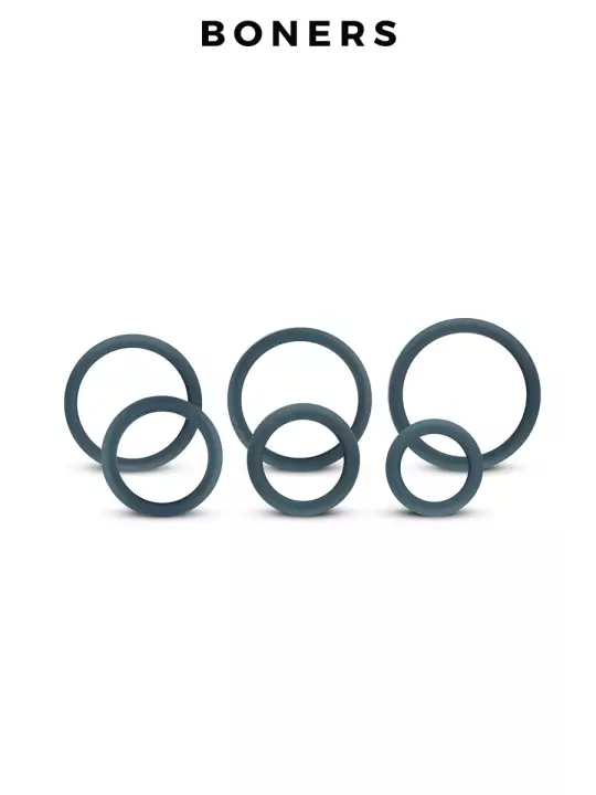 Set de 6 anneaux de pénis larges - Boners