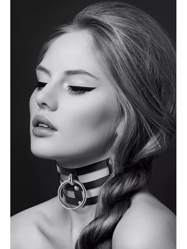 Collier Fetish large avec anneau - Bijoux pour Toi