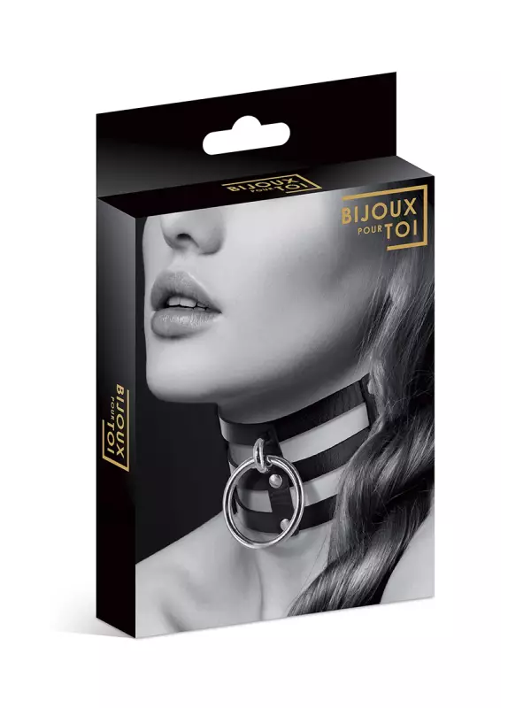 Collier Fetish large avec anneau - Bijoux pour Toi