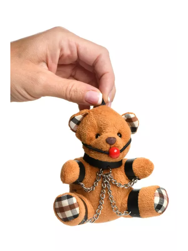 Porte-clés Teddy Bear bâillonné