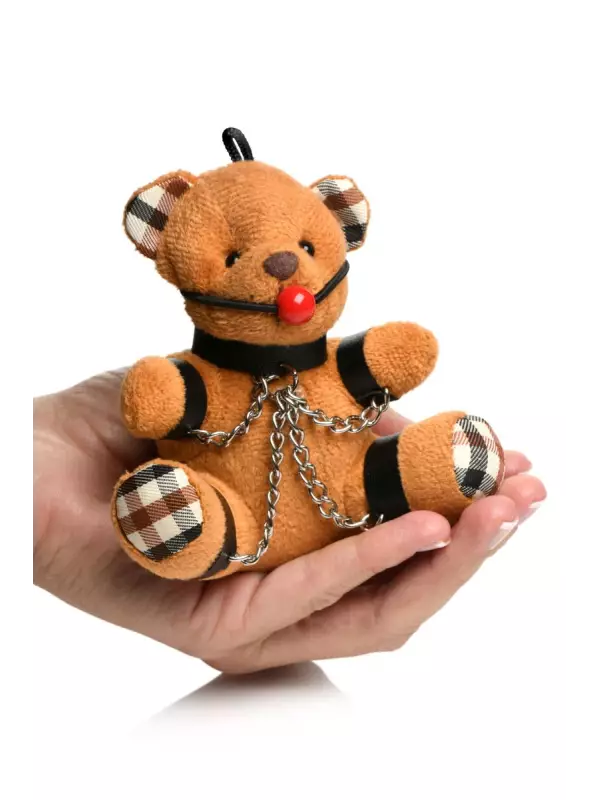 Porte-clés Teddy Bear bâillonné