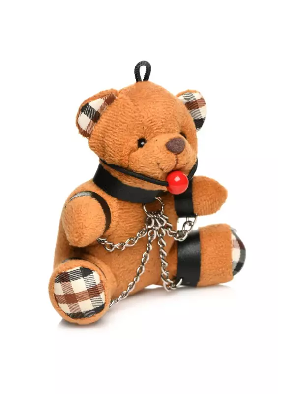 Porte-clés Teddy Bear bâillonné