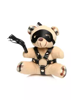 Porte-clés Teddy Bear BDSM avec martinet