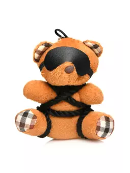 Porte-clés Teddy Bear en tenue Bondage