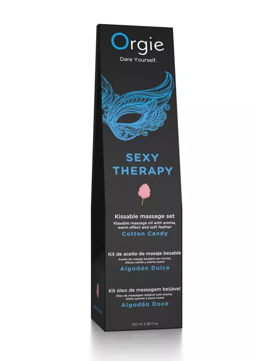 Huile de massage embrassable Sexy Therapy barbe à papa