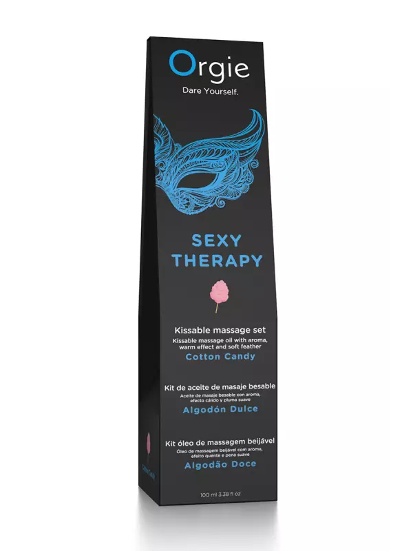 Huile de massage embrassable Sexy Therapy barbe à papa