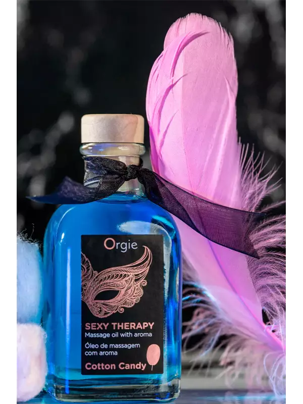 Huile de massage embrassable Sexy Therapy barbe à papa