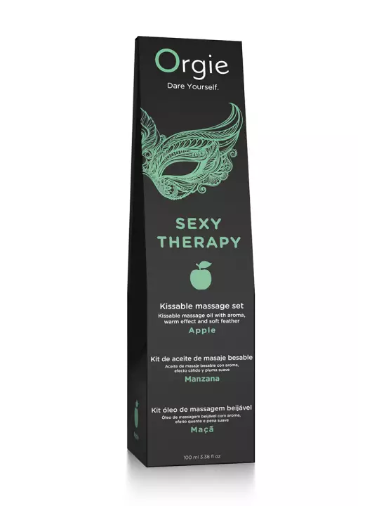 Huile de massage embrassable Sexy Therapy Pomme