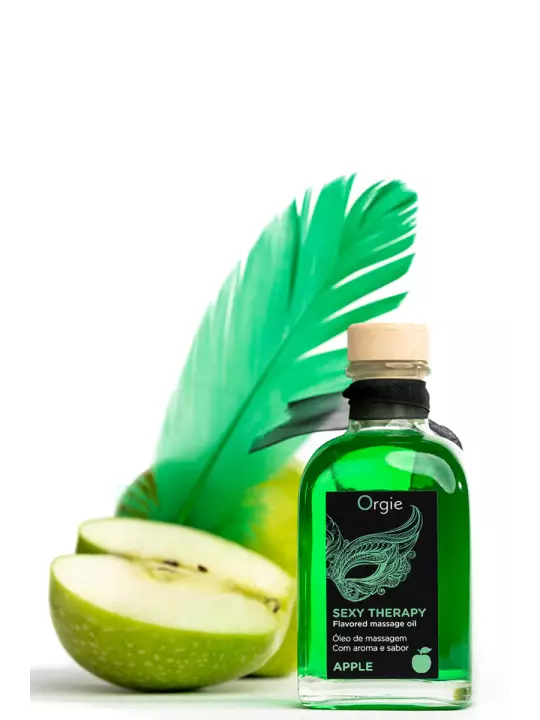 Huile de massage embrassable Sexy Therapy Pomme