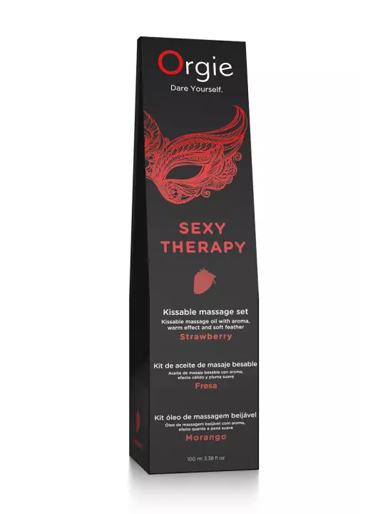 Huile de massage embrassable Sexy Therapy fraise