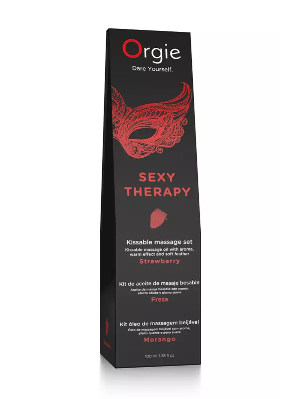 Huile de massage embrassable Sexy Therapy fraise