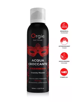 Mousse de massage effervescente Fraise 150ml