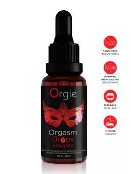 Gel d'excitation du Clitoris Orgasm Drops Kissable