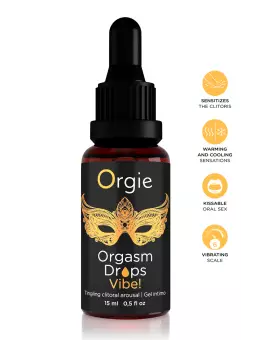 Gel d'excitation du Clitoris Orgasm Drops Vibe 15ml